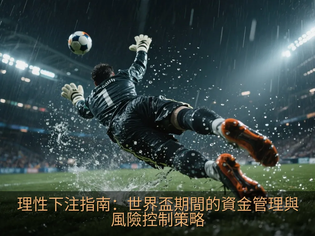 象徵理性與風險平衡的天平,一端為足球,另一端為代表智慧的燈泡